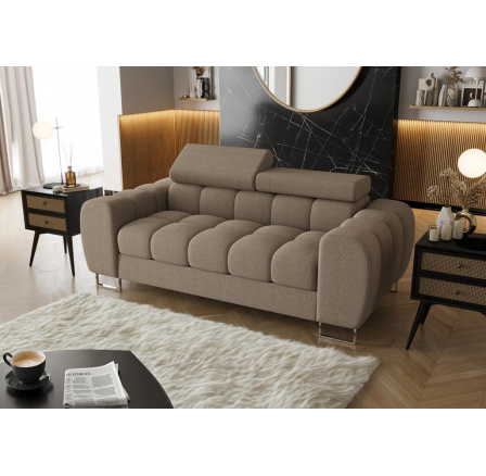 Sofa ASPEN II 195 cm - hnědá
