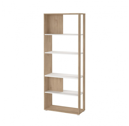 Regál SIGAL 592, Jackson hickory/Bílá Regál SIGAL 592, Jackson hickory/Bílá