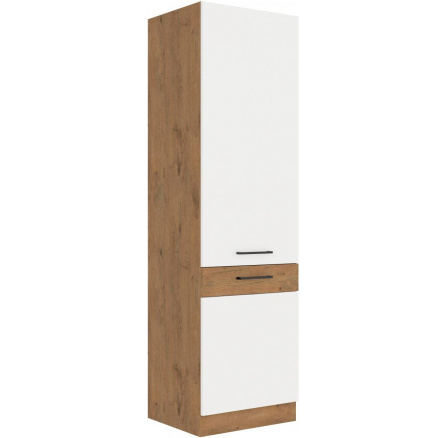Kuchyňská skříňka Vega 60 LO 210 2F dub lancelot/bílý lesk