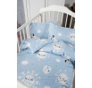 Bavlněné dětské povlečení 140x200, 70x90cm sen modrý