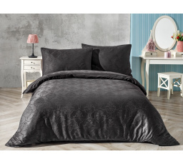 Saténový povlak na polštář Obrazce šedé 30x40