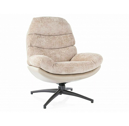 Křeslo GISELLE, Starorůžová 236/Béžová Ekokůže 237