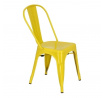 Židle Paris žlutá inspirovaná Tolix