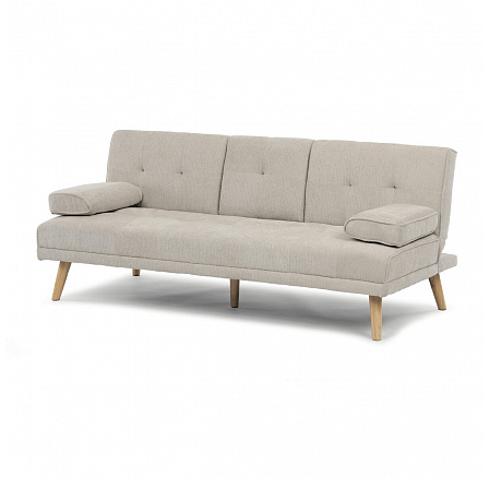 Trojmístná rozkládací pohovka, béžová, látka, ASB-C3034 CRM2