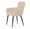 Jídelní židle, béžová, látka, DCH-P3146 CRM2