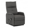 Polohovací křeslo, elektrické kabelové ovládání, šedá, látka, TV-5482 GREY2