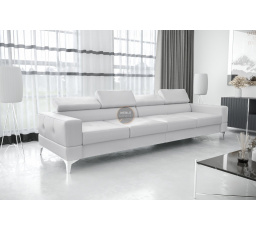Sofa TOSCANIA IV 315 cm přírodní kůže - bílá kůže