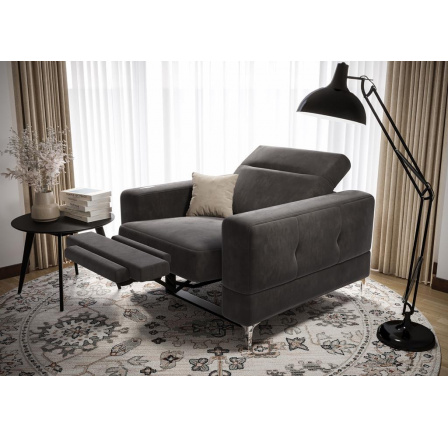 Křeslo MALIBU , relax - hnědá