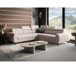 Rohová sedací souprava PORTO MAX 255X255 cm - levá, béžová