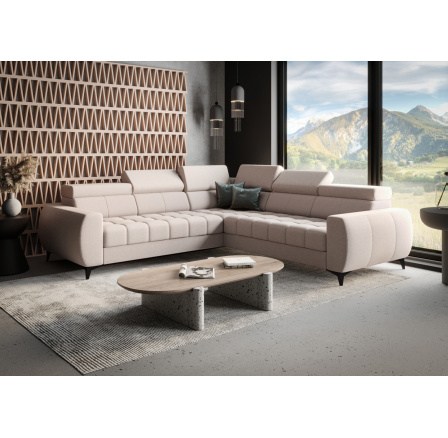 Rohová sedací souprava PORTO MAX 255X255 cm - levá, béžová