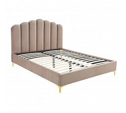 Postel 160x200 GEMINI Béžová Sametová