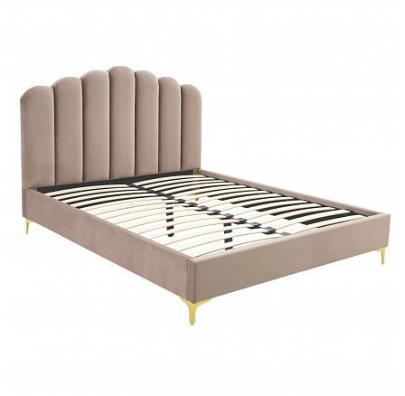 Postel 160x200 GEMINI Béžová Sametová