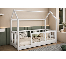 Postel Domek GRETA, Bílá , 90x200 cm