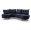 Rohová sedací souprava Abbey L tmavě modrá