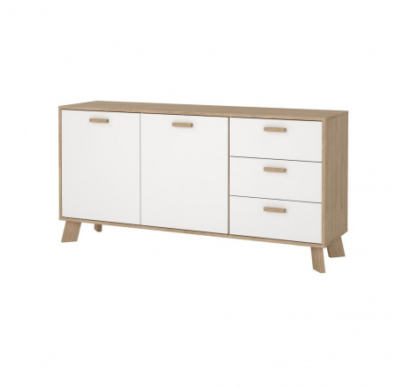 Komoda Iker 715, jackson hickory/bílá