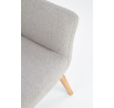Křeslo COTTO, světle šedé