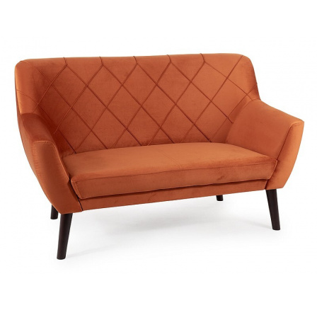 Pohovka KIER 2 VELVET, Skořicový Bluvel 4215/Wenge Pohovka KIER 2 VELVET, Skořicový Bluvel 4215/Wenge