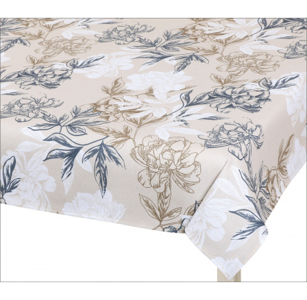 Ubrus šedobéžový květ Ubrus šedobéžový květ