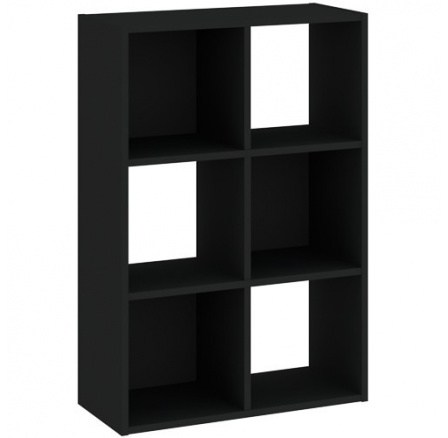 Regál CATCHY 6P, Černá