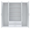 Šatní skříň TAMINA 4D2S, Bílá