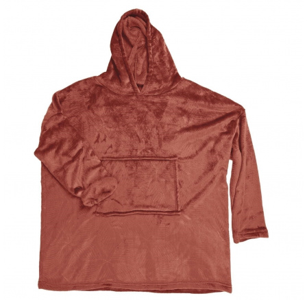 Mikina plyšová terakota / snuddie Mikina plyšová terakota / snuddie