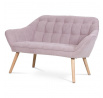 Dvoumístná pohovka, růžová, látka, AK-322 PINK2