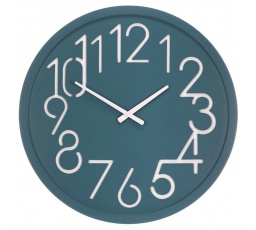 Hodiny nástěnné - pr. 60 cm, MDF, modré