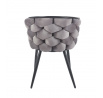 Židle velvet šedá K47-FXJG B