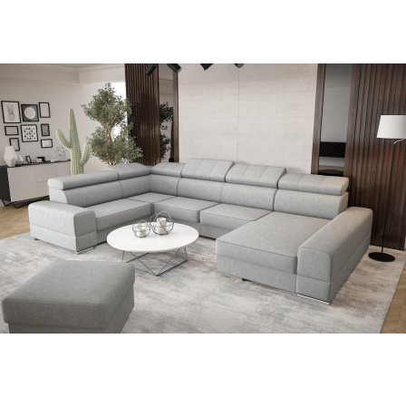 Rohová sedací souprava ROYAL MAX II průměr 230x375x185 - volitelný odstín , levá