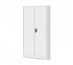 Kancelářská kovová skříň na dokumenty TOMASZ, 900 x 1850 x 450 mm, bílá