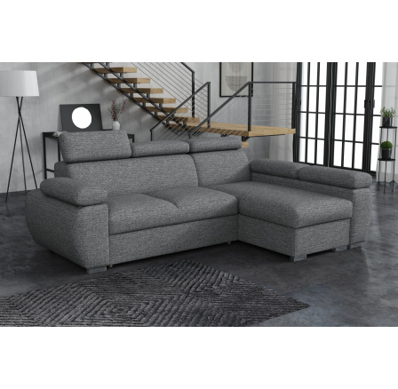 Sedací souprava Bodie pravá Aragon tmavě šedá