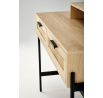 Konzola CARMEN přírodní / černá