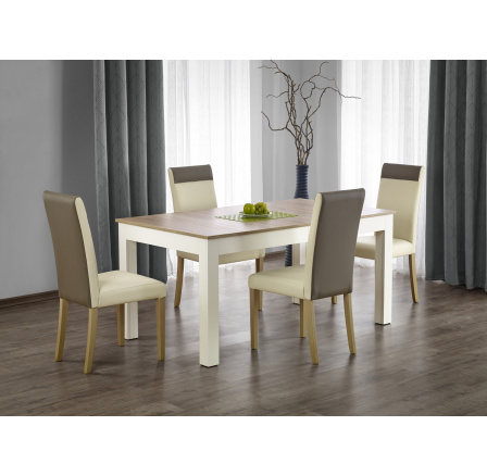 Jídelní stůl SEWERYN, dub sonoma/bílá Jídelní stůl SEWERYN, dub sonoma/bílá