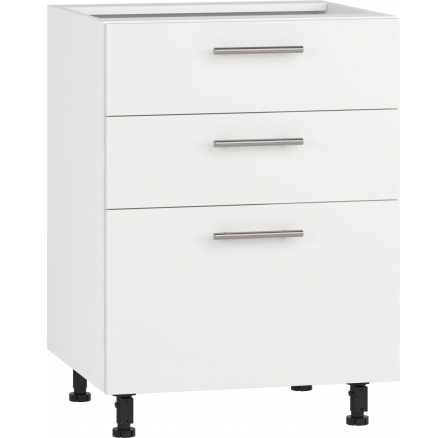 Kuchyňská dolní skříňka VENTO D3S-60/82, bílý mat