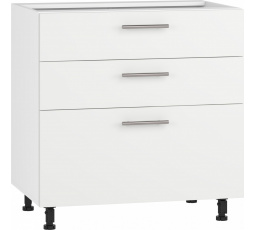 Kuchyňská dolní skříňka VENTO D3S-80/82, bílý mat