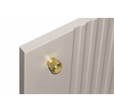 VESPER RTV 187 4D - kašmírová MDF / kašmír / zlaté úchyty / sokl