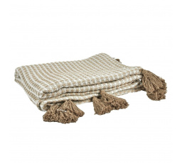 Přehoz/ Deka Honeycomb béžová 120x150cm