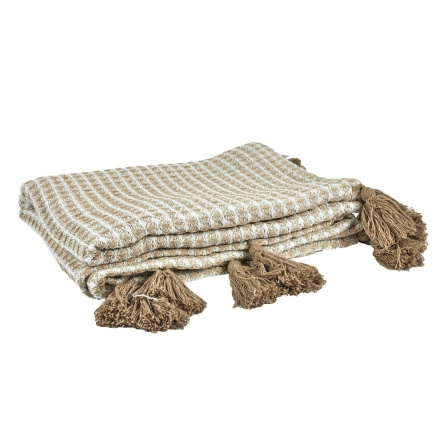 Přehoz/ Deka Honeycomb béžová 120x150cm