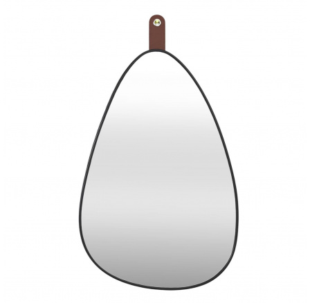 Zrcadlo Chigago černé s držadlem