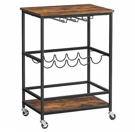 Pojízdný úložný vozík hnědá, APV-E1187 OLW Pojízdný úložný vozík hnědá, APV-E1187 OLW