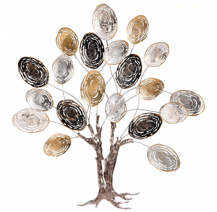 Strom kovový - nástěnná dekorace