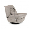 Polohovací křeslo, elektrické zabudované ovládání, béžová, látka, TV-7081 LAN2