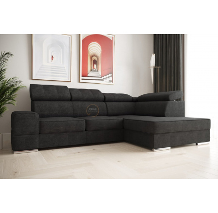 Rohová sedací souprava ROYAL I 260×185 - grafit , pravá