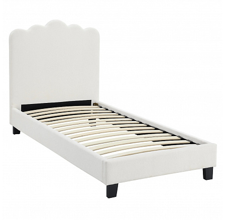 Postel 90x200 CRATER Krémová Tkanina