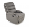Polohovatelné křeslo PERUS, Šedá ekokůže