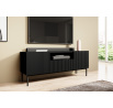 TV komoda Nicole, černý mat / černé nožky