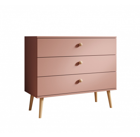 Komoda Beni Růžová+Růžová