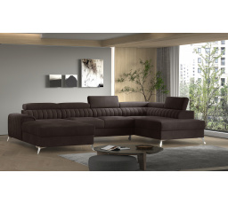 Sedací souprava ve tvaru U LACANTE, Velvetmat 22 Pravá