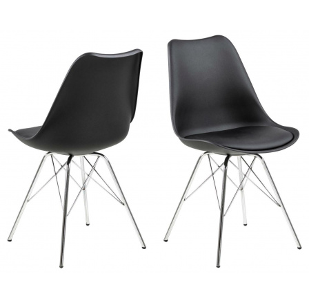 Židle Eris PP černá/chromová