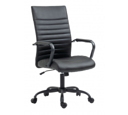 Kancelářské křeslo FB14-FXJG, černá Ekokůže